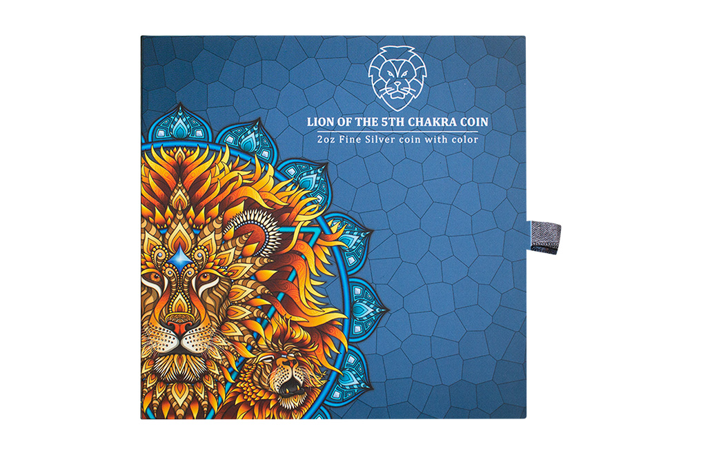 Buy 2 oz Silver Lion of the 5th Chakra Coin (2023), image 5