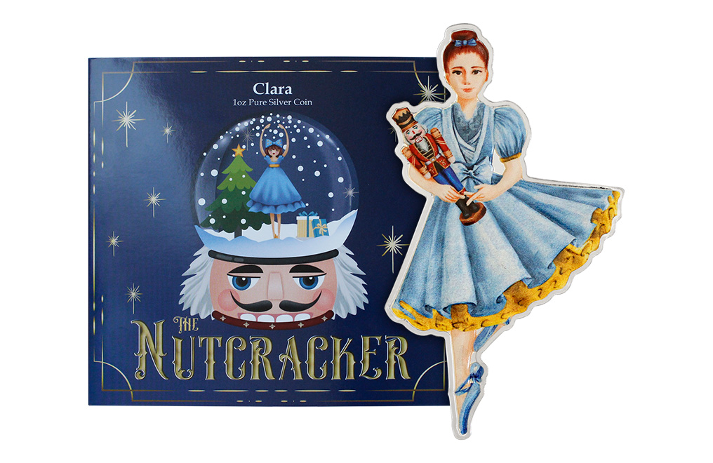 Buy 2 oz Silver Nutcracker Clara and Sugar Plum Fairy Ornament Coin Bundle, image 3