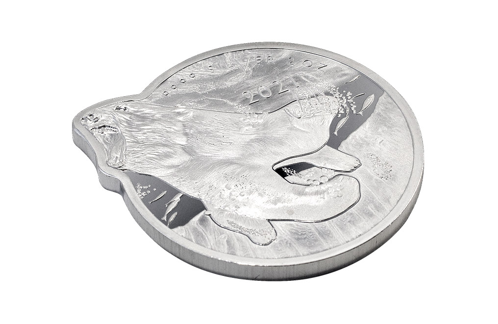 Buy 2 oz Silver Ocean Predators Polar Bear Coin (2021), image 3