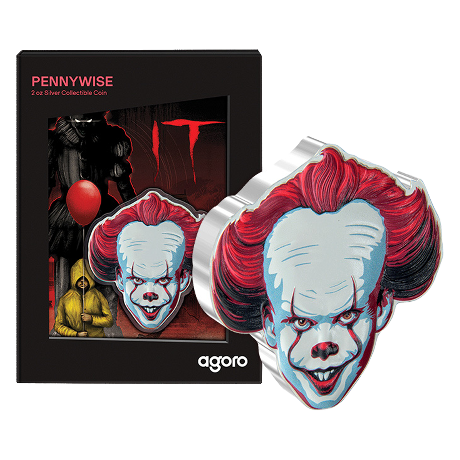 Buy 2 oz Silver Pennywise Coin (2024), image 1