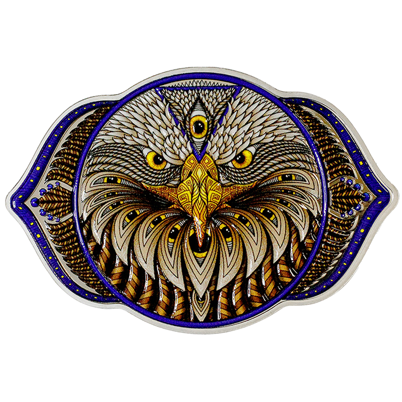 Buy 2 oz Silver Phil Lewis Eagle of the 6th Chakra Coin (2023), image 0