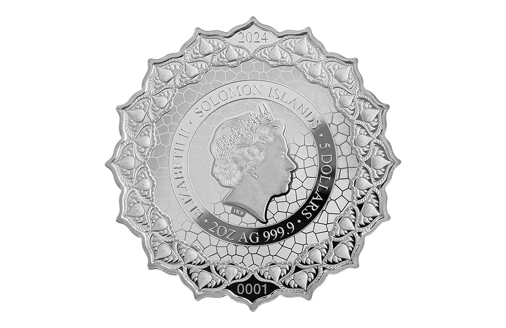 Buy 2 oz Silver Phil Lewis Lotus of the 7th Chakra (2024), image 1