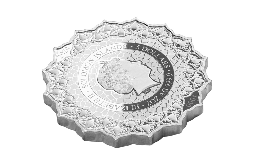 Buy 2 oz Silver Phil Lewis Lotus of the 7th Chakra (2024), image 4