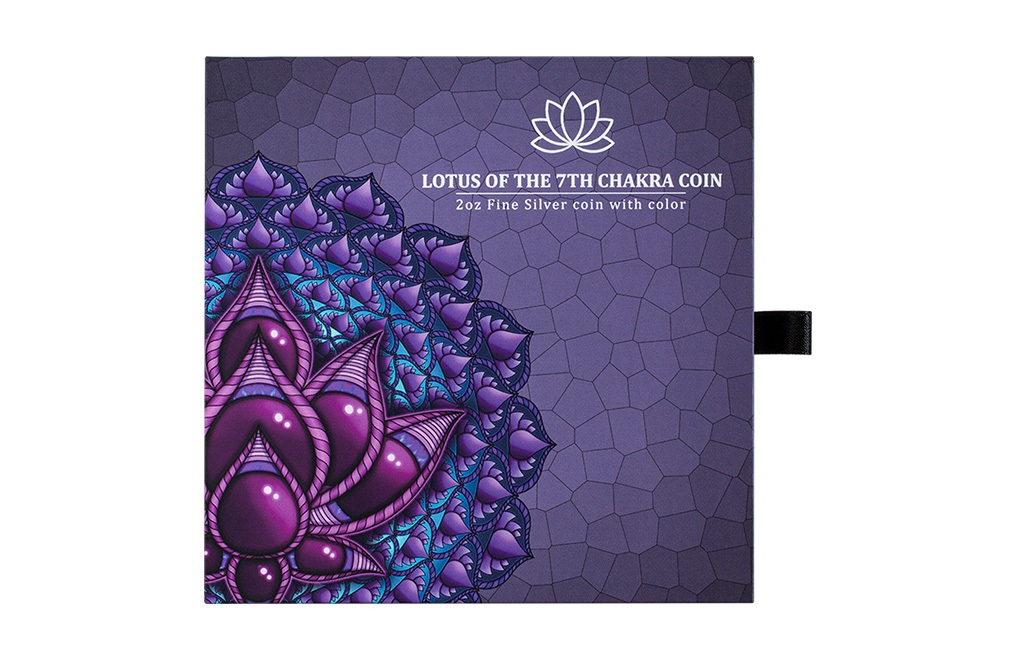 Buy 2 oz Silver Phil Lewis Lotus of the 7th Chakra (2024), image 6