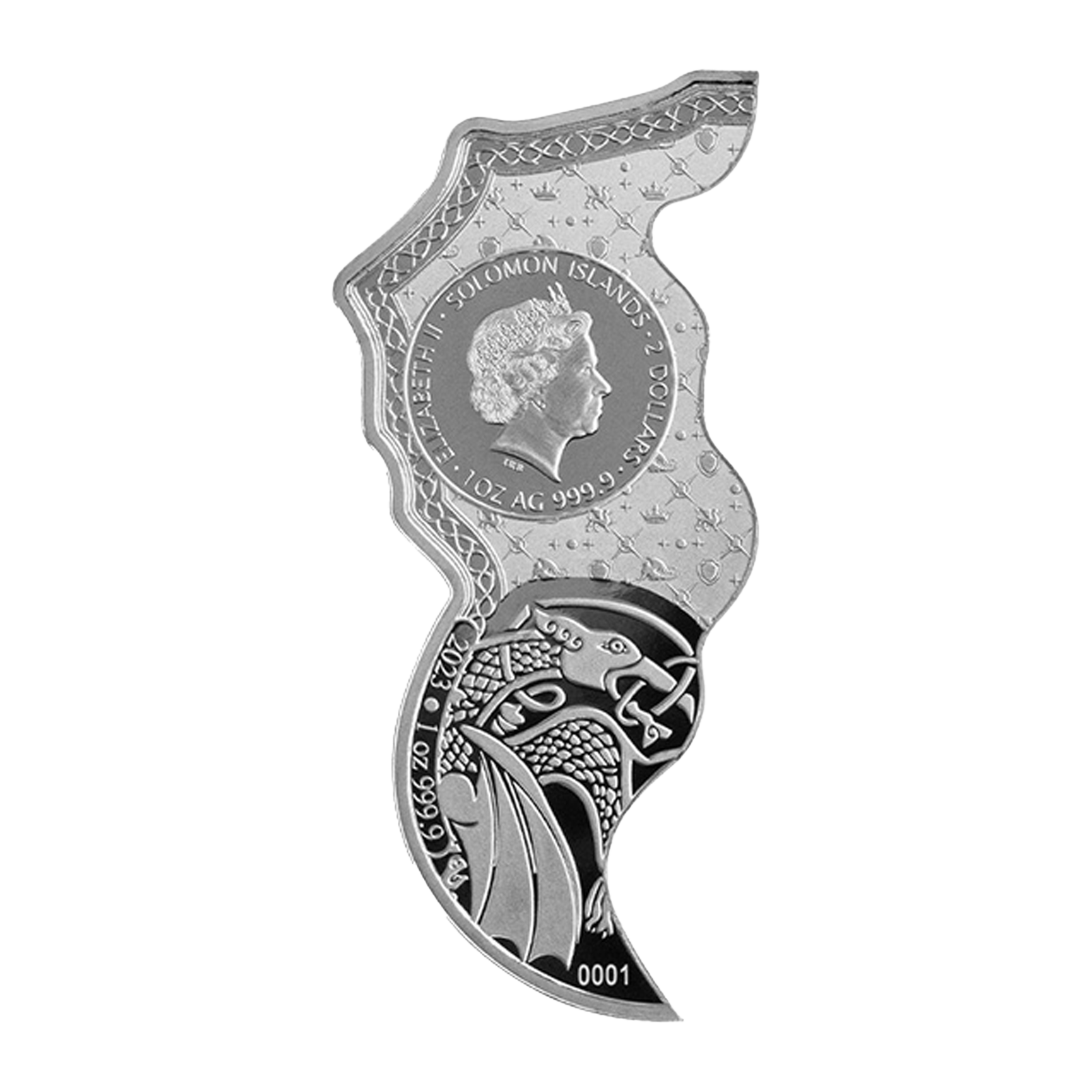 Buy 2 oz Silver Phoenix v Dragon Coin Set (2 x 1 oz) (2023), image 4