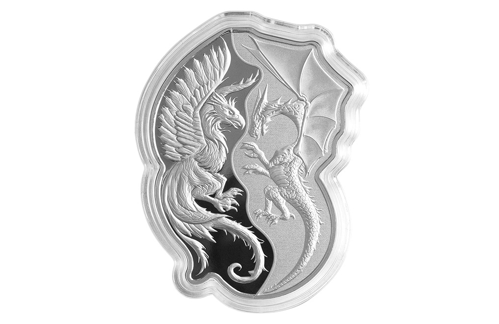 Buy 2 oz Silver Phoenix v Dragon Coin Set (2 x 1 oz) (2023), image 7
