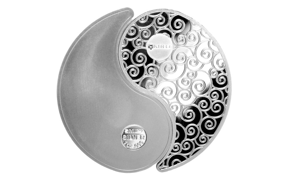 2 oz Pure Silver Round- Yin Yang .999, image 2