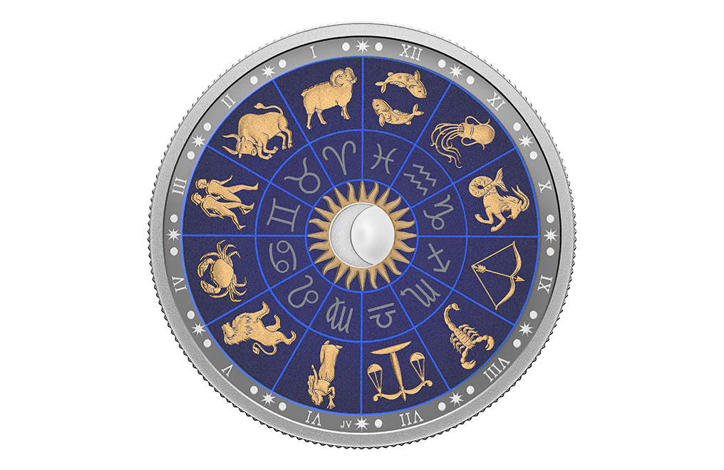 Buy 2 oz Silver Signs of the Zodiac Coin (2022), image 0