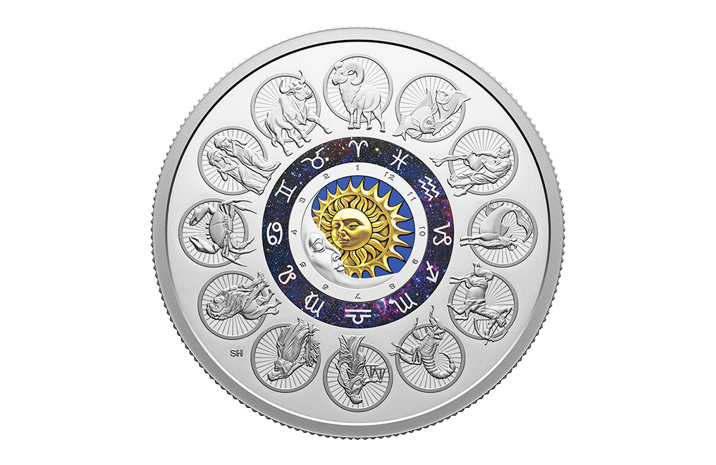 Buy 2 oz Silver Signs of the Zodiac Coin (2024), image 0