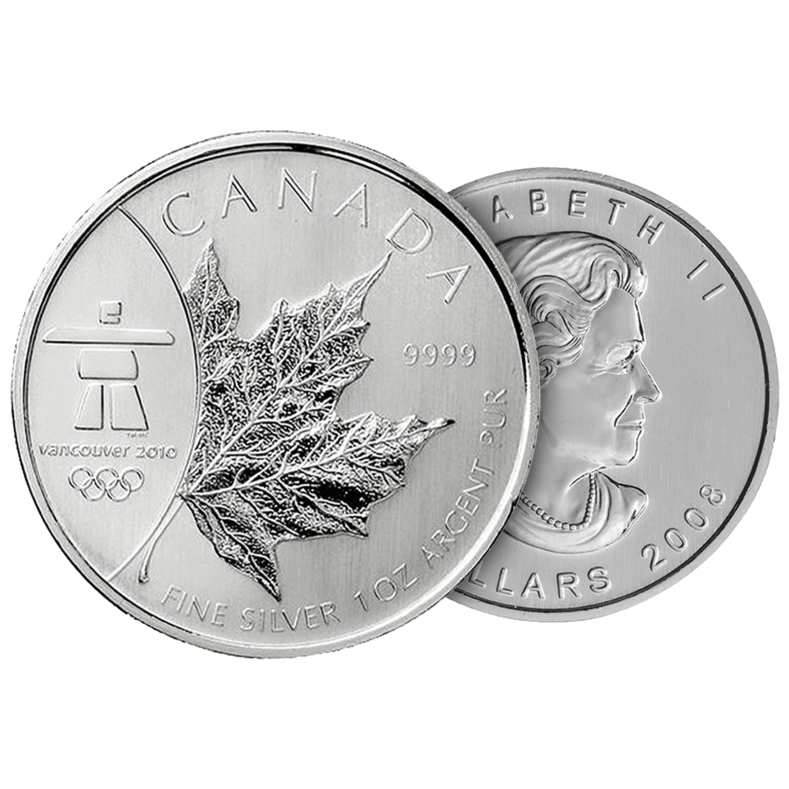 2008 1 oz Silver Maple Leaf Olympic Coins, image 2