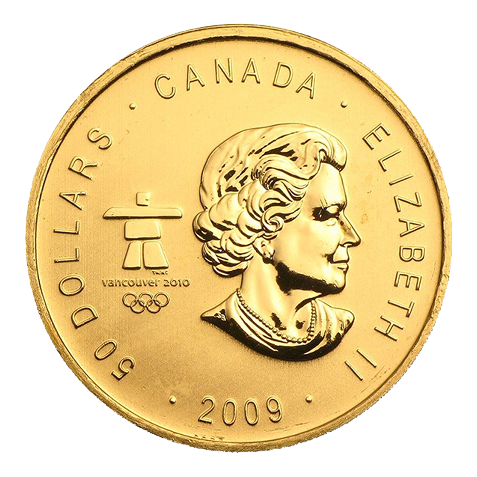 2009 1 oz Gold Maple Leaf Olympic Coins, image 1