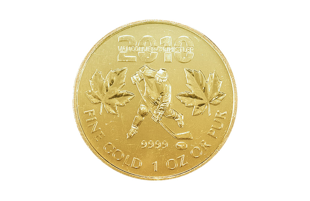 Sell 2010 1 oz Gold Maple Leaf Olympic Coins, image 0