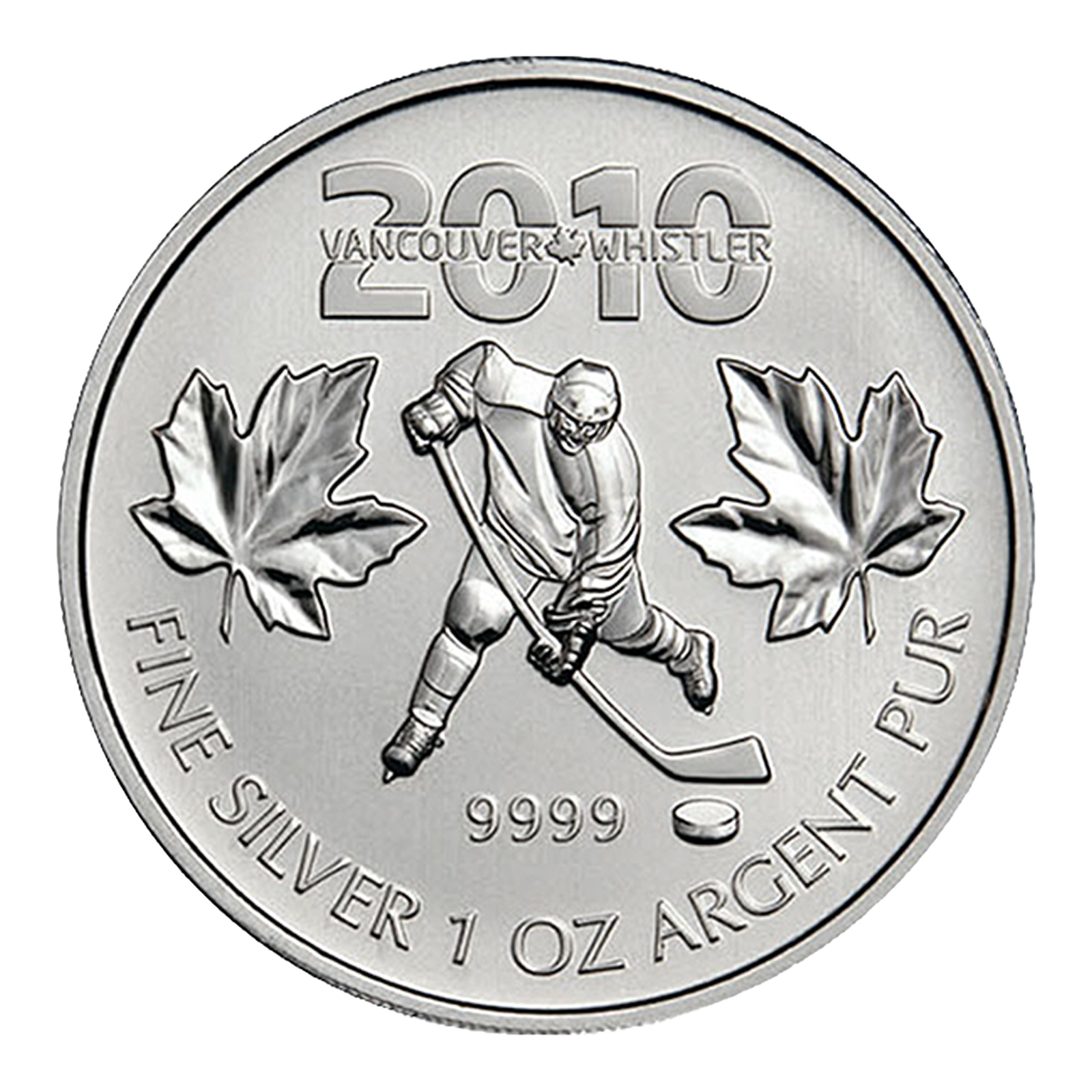 2010 1 oz Silver Maple Leaf Olympic Coins, image 0