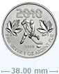 2010 1 oz Silver Maple Leaf Olympic Edition Coin