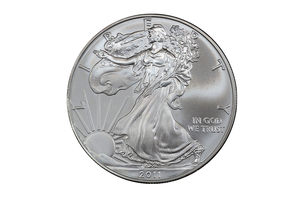 Buy 2011 1 oz Silver Eagle MS70 Graded First Strike Coin .999, image 2