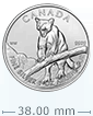 2012 1 oz Silver Cougar Canadian Wildlife Series Coin