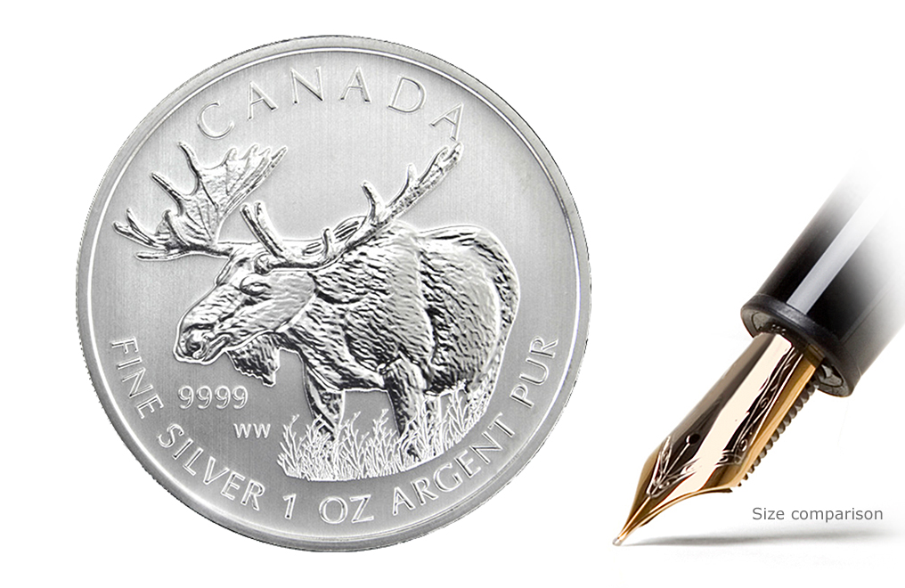 Buy 2012 1 oz Silver Moose Coins - Canadian Wildlife Series Coin, image 0