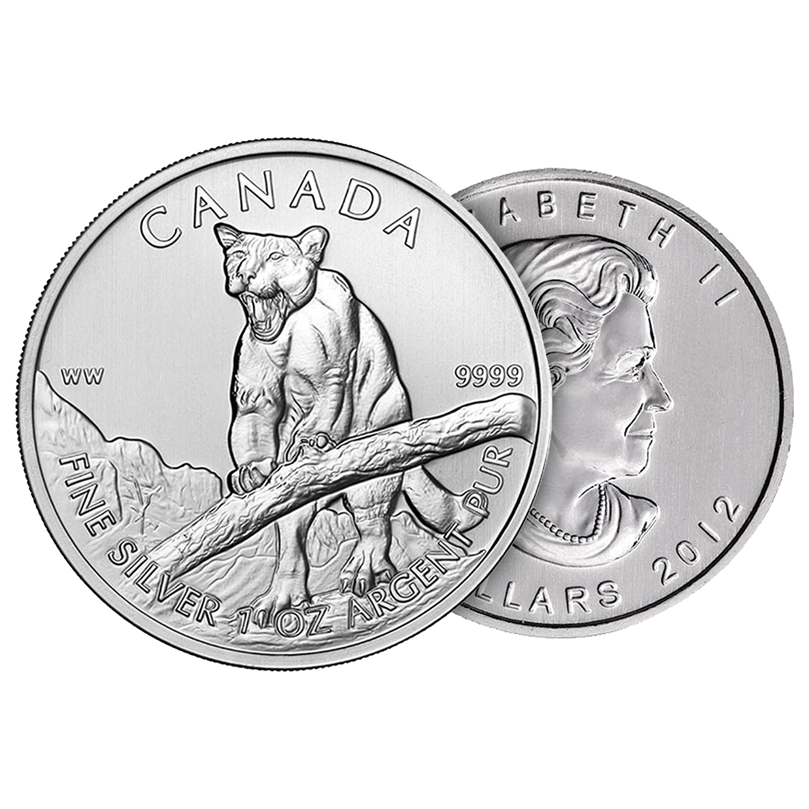 2012 1 oz Silver Moose Coins - Canadian Wildlife Series Coin, image 2