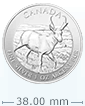 2013 1 oz Silver Antelope Canadian Wildlife Series Coin