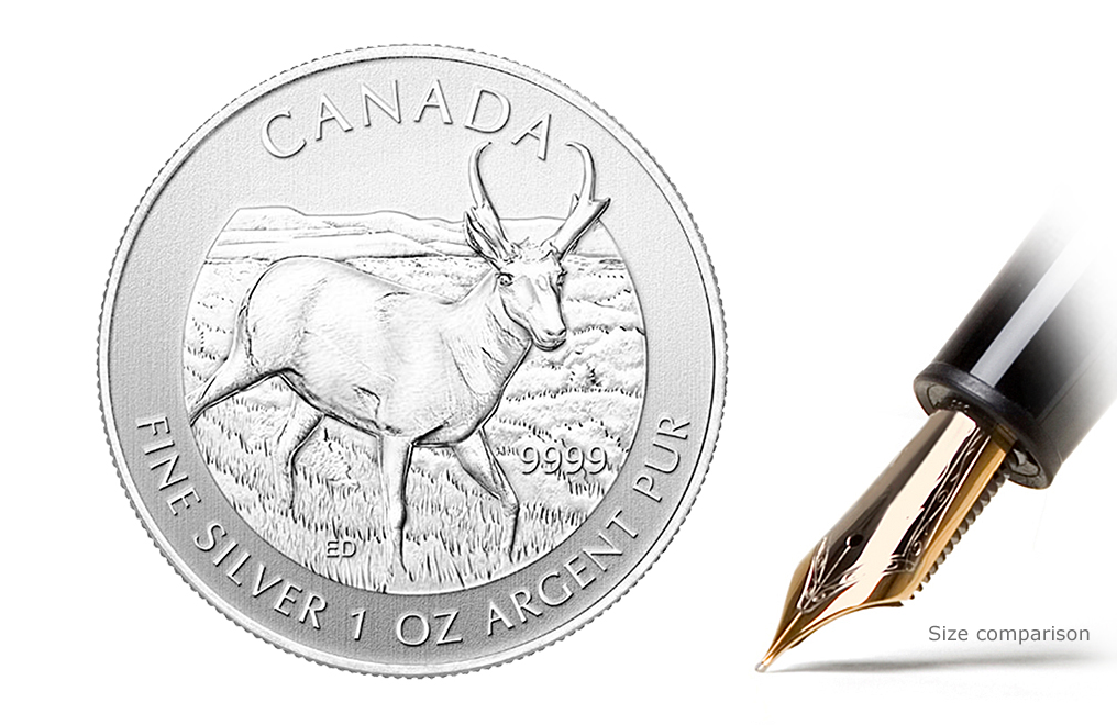 Buy 2013 1 oz Silver Antelope Coins - Canadian Wildlife Series Coin, image 0