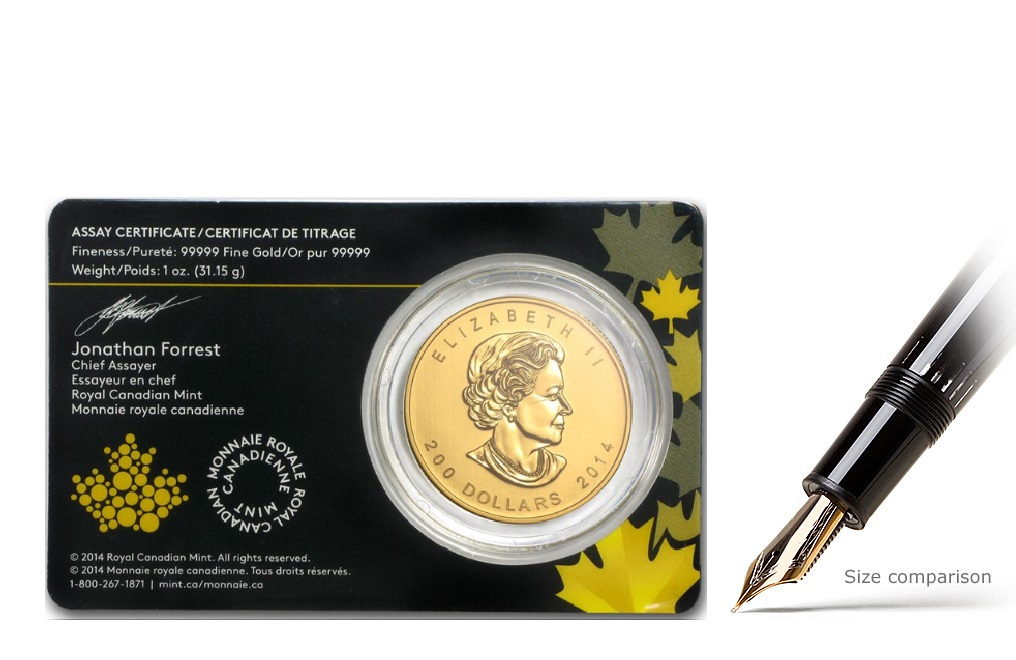Sell 2014 1 oz Canadian Gold Howling Wolf Coins, image 1