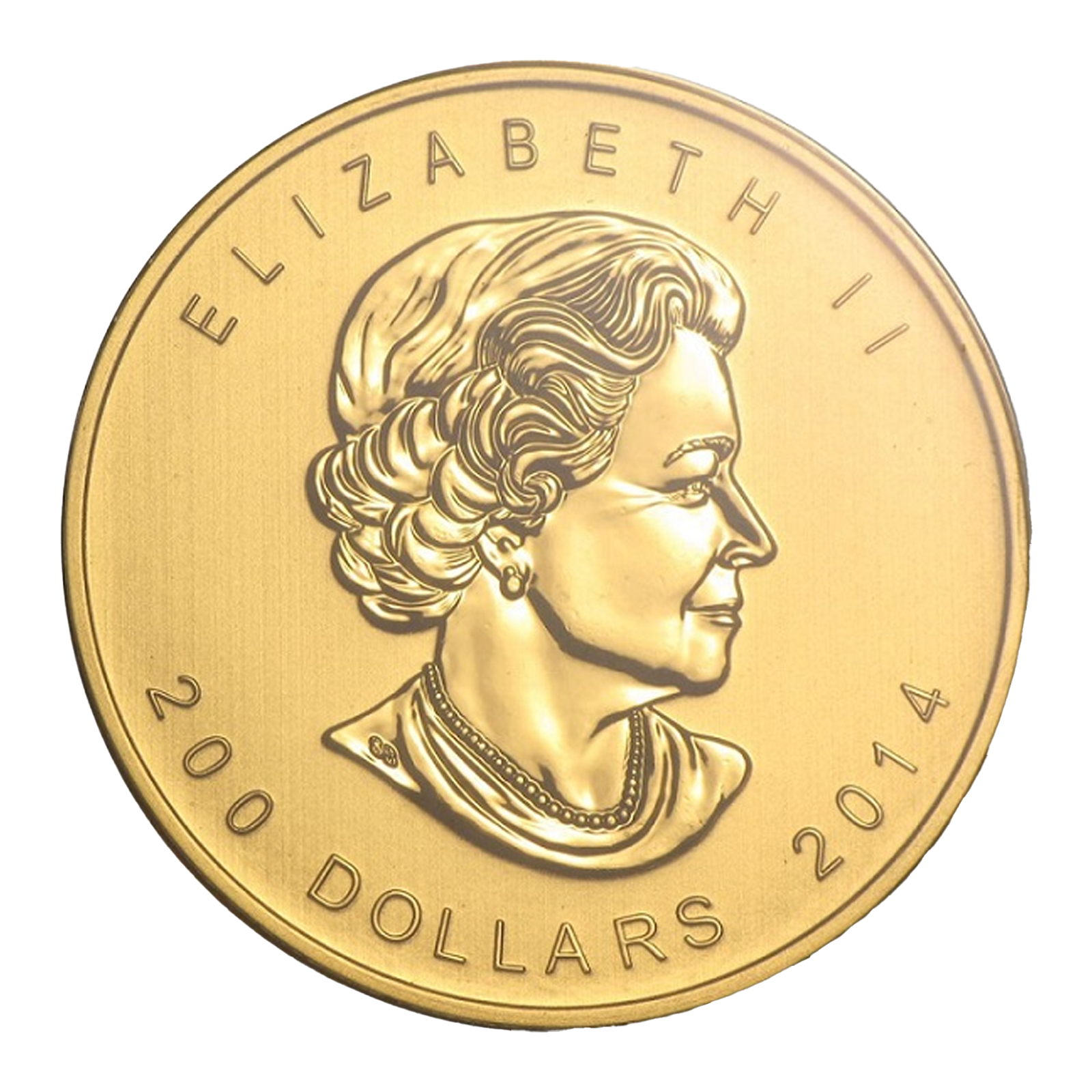 2014 1 oz Canadian Gold Howling Wolf Coins, image 3