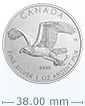 2014 1 oz Silver Bald Eagle Canadian Birds of Prey Series Coin