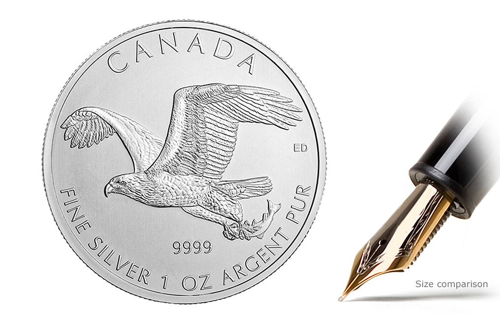 Sell 2014 1 oz Silver Bald Eagle Coins - Canadian Birds of Prey Silver Coin Series, image 0