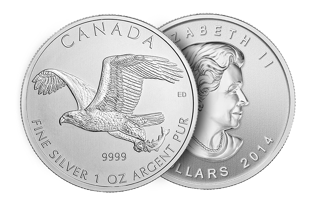 Buy 2014 1 oz Silver Bald Eagle Coins - Canadian Birds of Prey Series, image 2