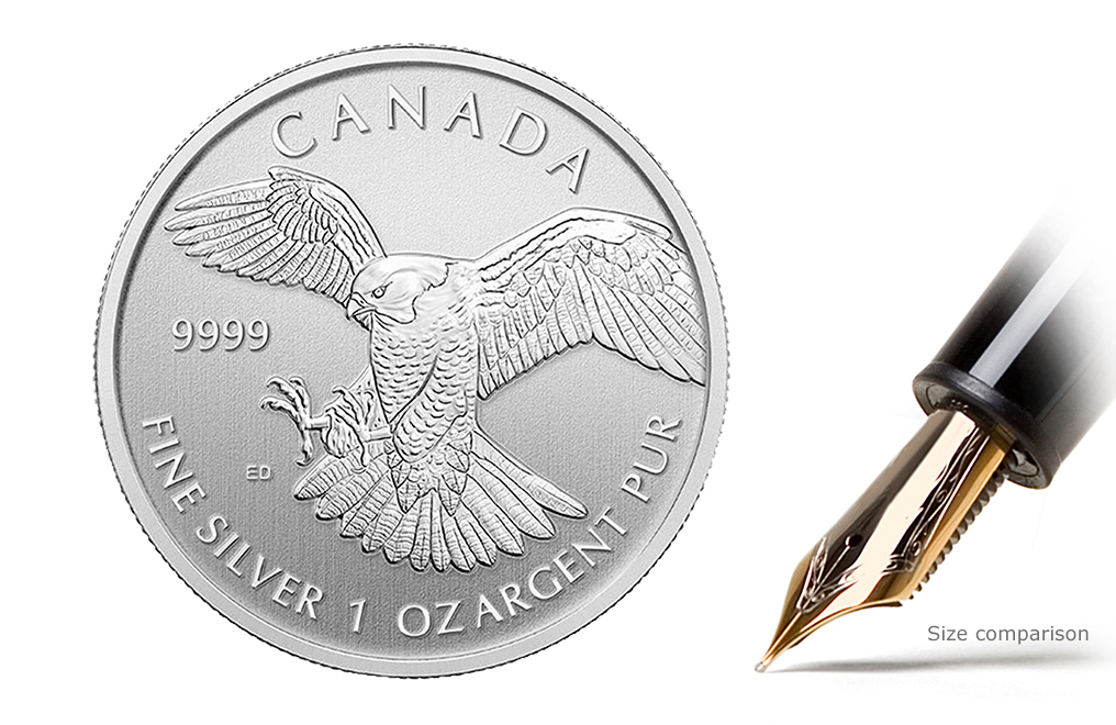 Sell 2014 1 oz Silver Peregrine Falcon Coins - Canadian Birds of Prey Series, image 0