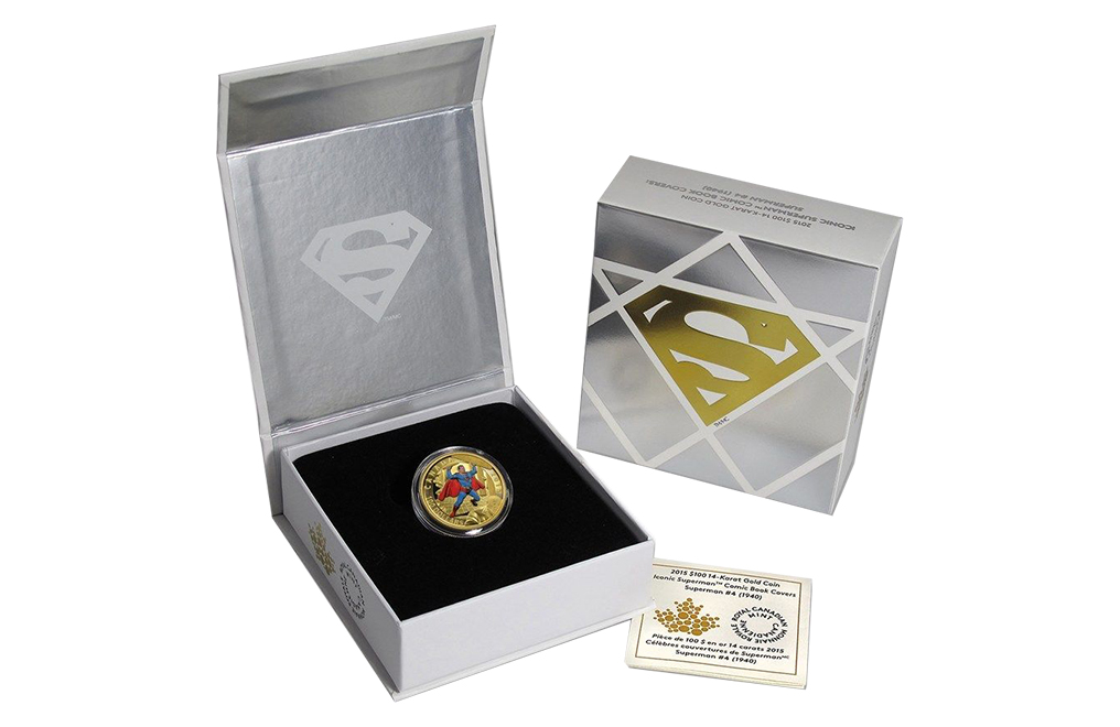Buy 2015 12 gram 14k Gold Superman Coins (Superman #4, 1940), image 3