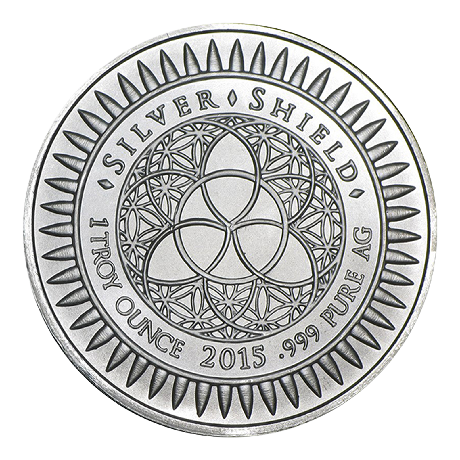 Buy 1 oz Silver Shield Bull Round, image 1