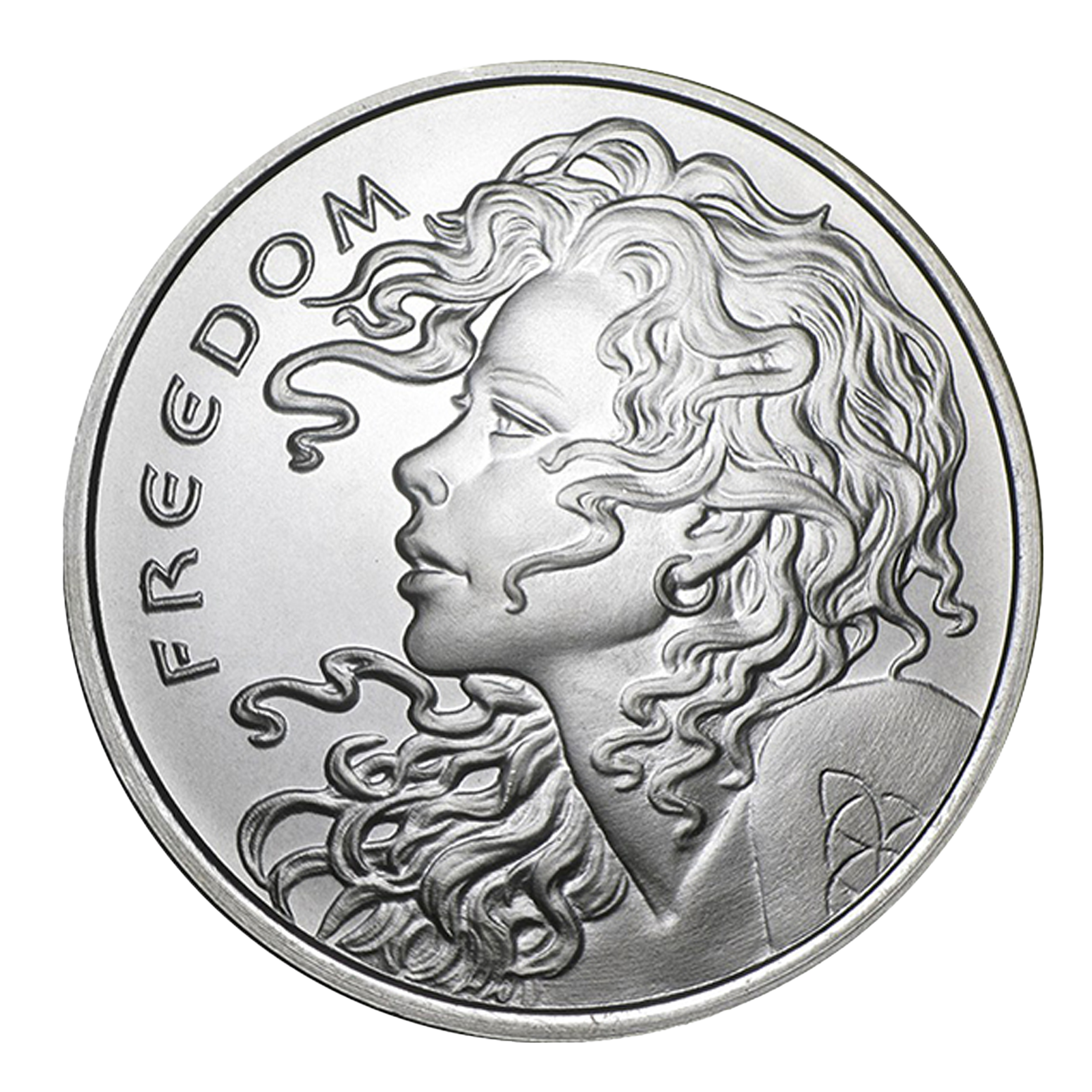 Buy 1 oz Silver Shield Freedom Girl Round (Random Year), image 0