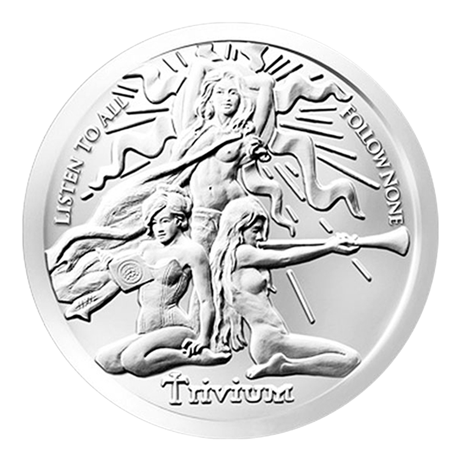 Buy 1 oz Silver Shield Trivium Girls Silver Shield BU Round .999 (Random Year), image 0