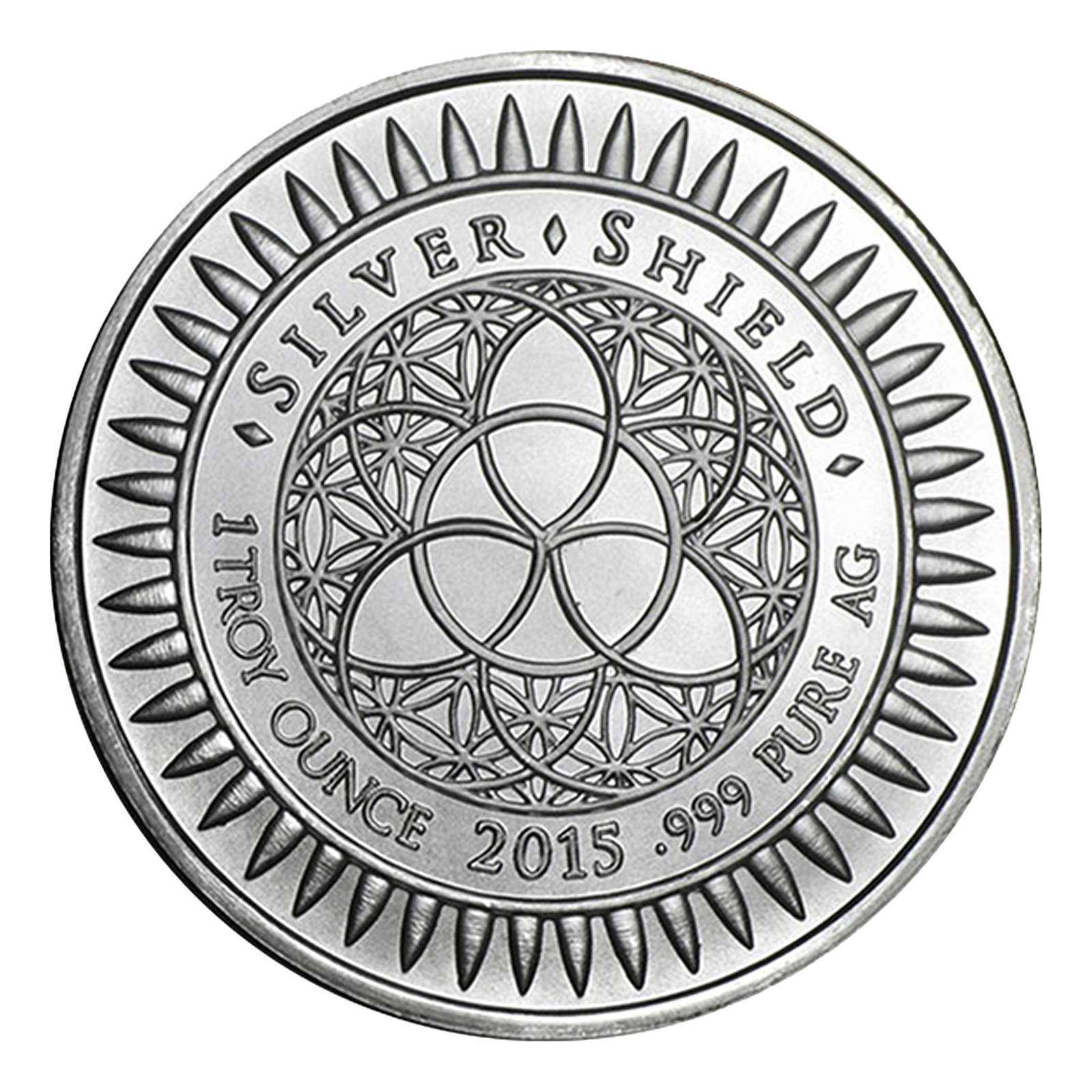 Buy 1 oz Silver Shield Trivium Girls Silver Shield BU Round .999 (Random Year), image 1