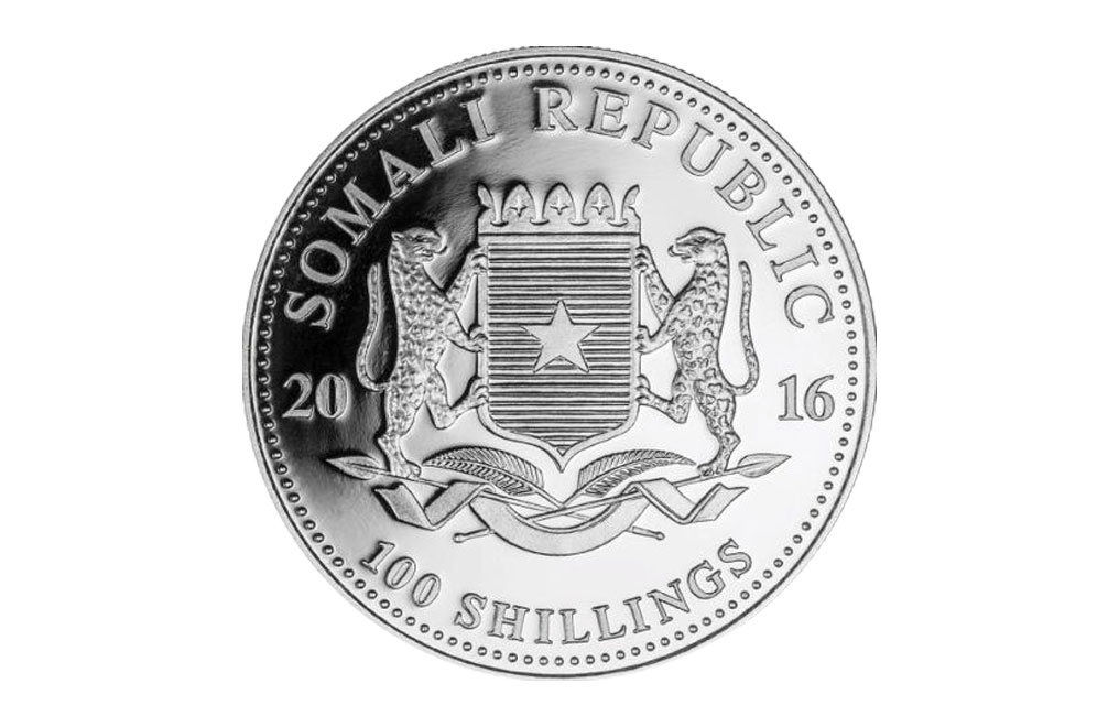 2016 1 oz Silver Somalian Elephant Coins, image 1