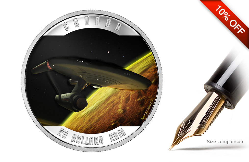 Buy 2016 1 oz Silver Star Trek™ Enterprise Coins, image 0