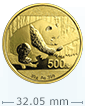 30 g Gold Chinese Panda Coin (2016 and higher)