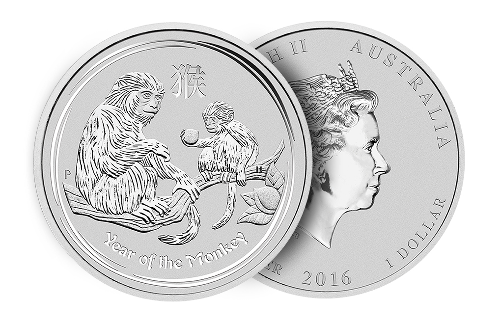 Buy Australian 2016 1 oz Silver Monkey Coins, image 2