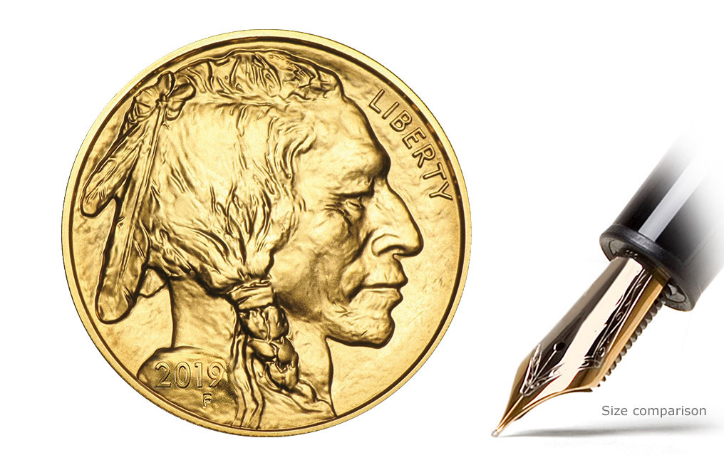 2019 MintFirst™ 1 oz Gold American Buffalo (Single Coin), image 2