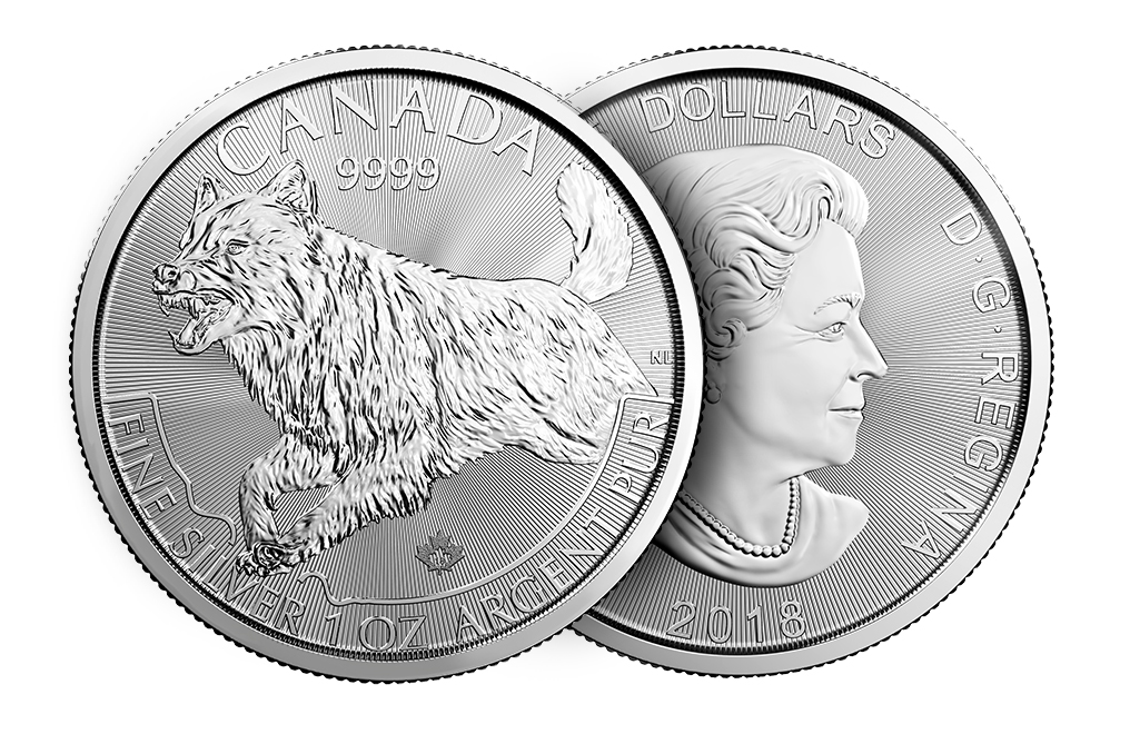 Sell 2018 1 oz Silver Wolf- RCM Predator Series Coin .9999, image 2