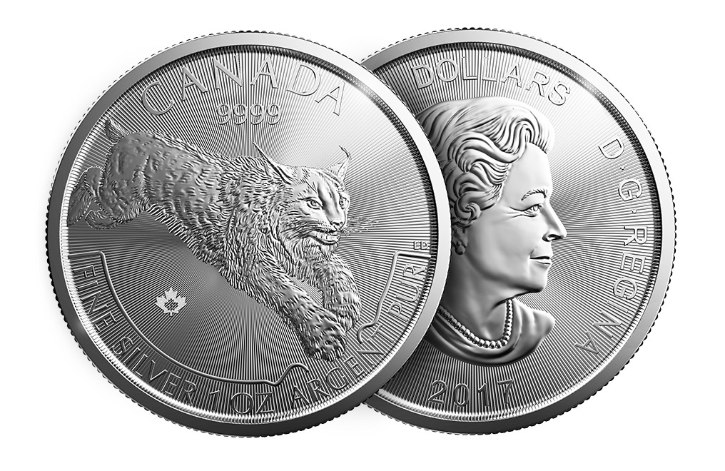 2017 1 oz Silver Lynx Coin - RCM Predator Series, image 2