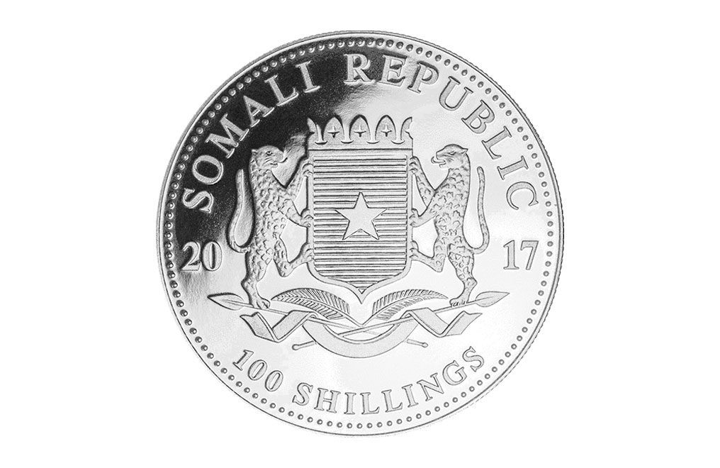 2017 1 oz Silver Somalian Elephant Coins, image 1