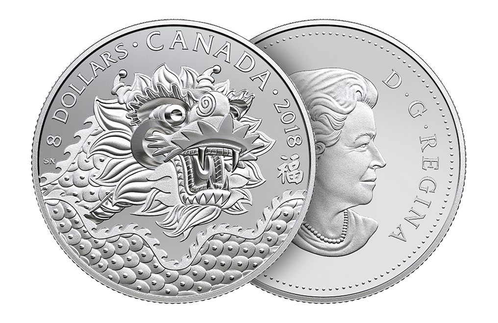 Buy 2018 1/4 oz Silver Coin - Dragon Luck .9999, image 2