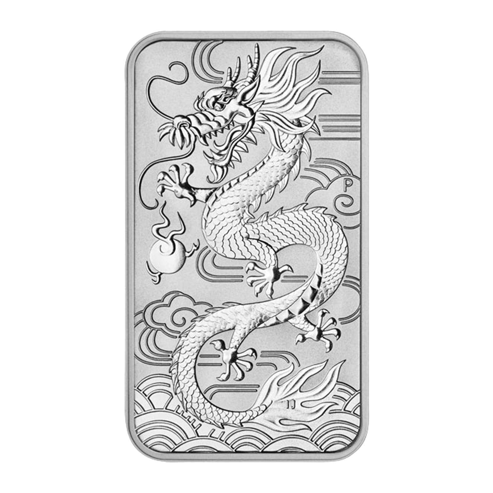 2018 1 oz Silver Australian Dragon Rectangular Coin, image 0
