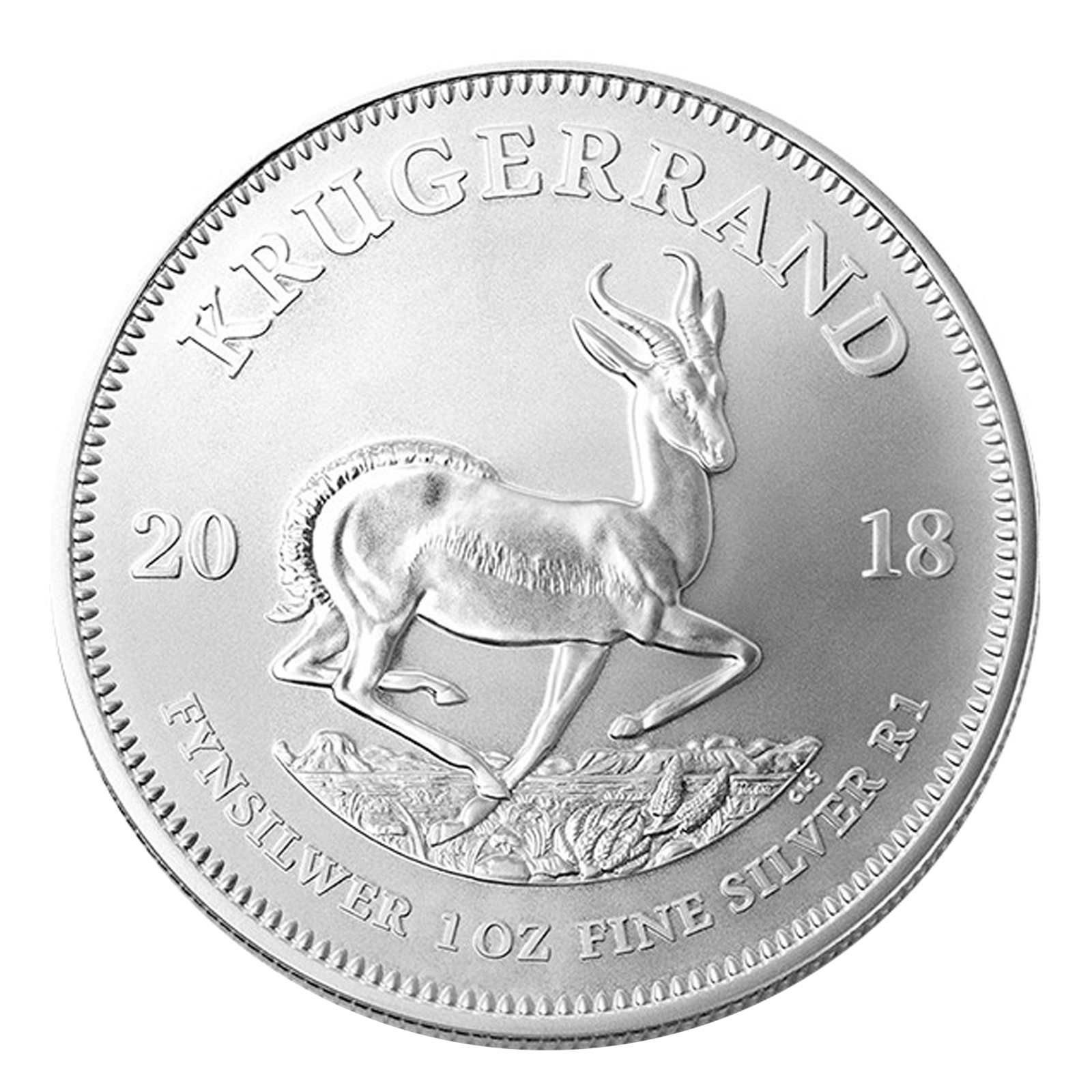 1 oz South African Silver Krugerrand Coins, image 0
