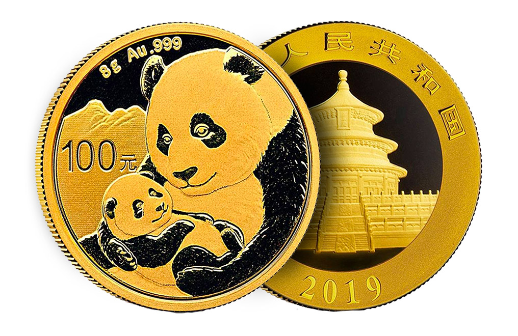 2019 China Panda Commemorative Coin Gold Plated Souvenir Coin Souvenir Gifts Hu 