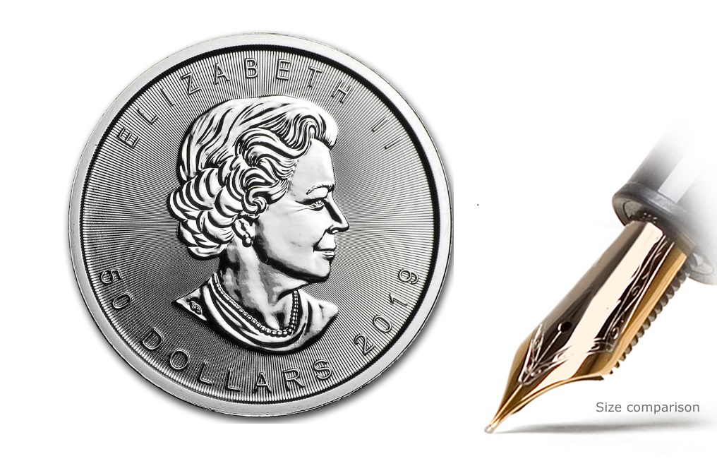 Buy 2019 MintFirst™ 1 oz Platinum Maple Leaf Coins (tube of 10), image 2