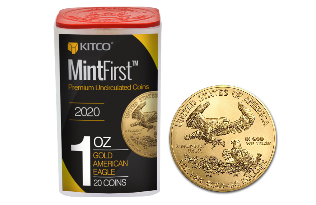 Buy 2020 1 oz Gold Eagle Coins MintFirst™ (20 per tube), image 0