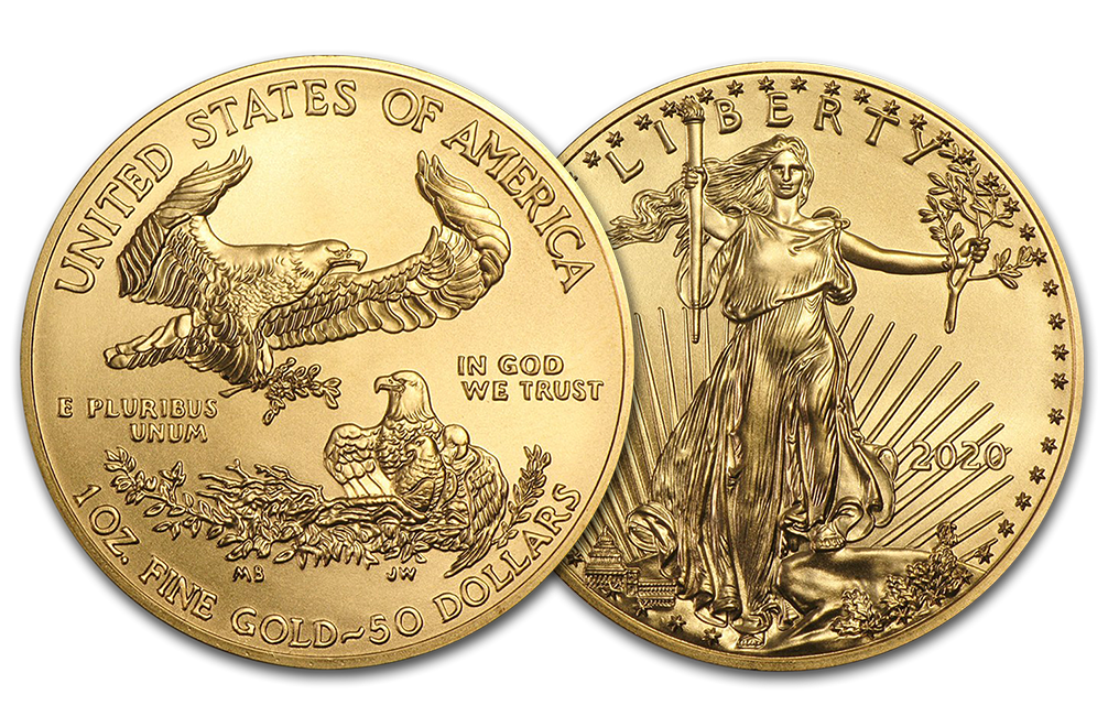 Buy 2020 1 oz Gold Eagle Coins MintFirst™ (20 per tube), image 3